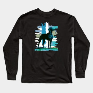 English Pointer Dog Art Long Sleeve T-Shirt